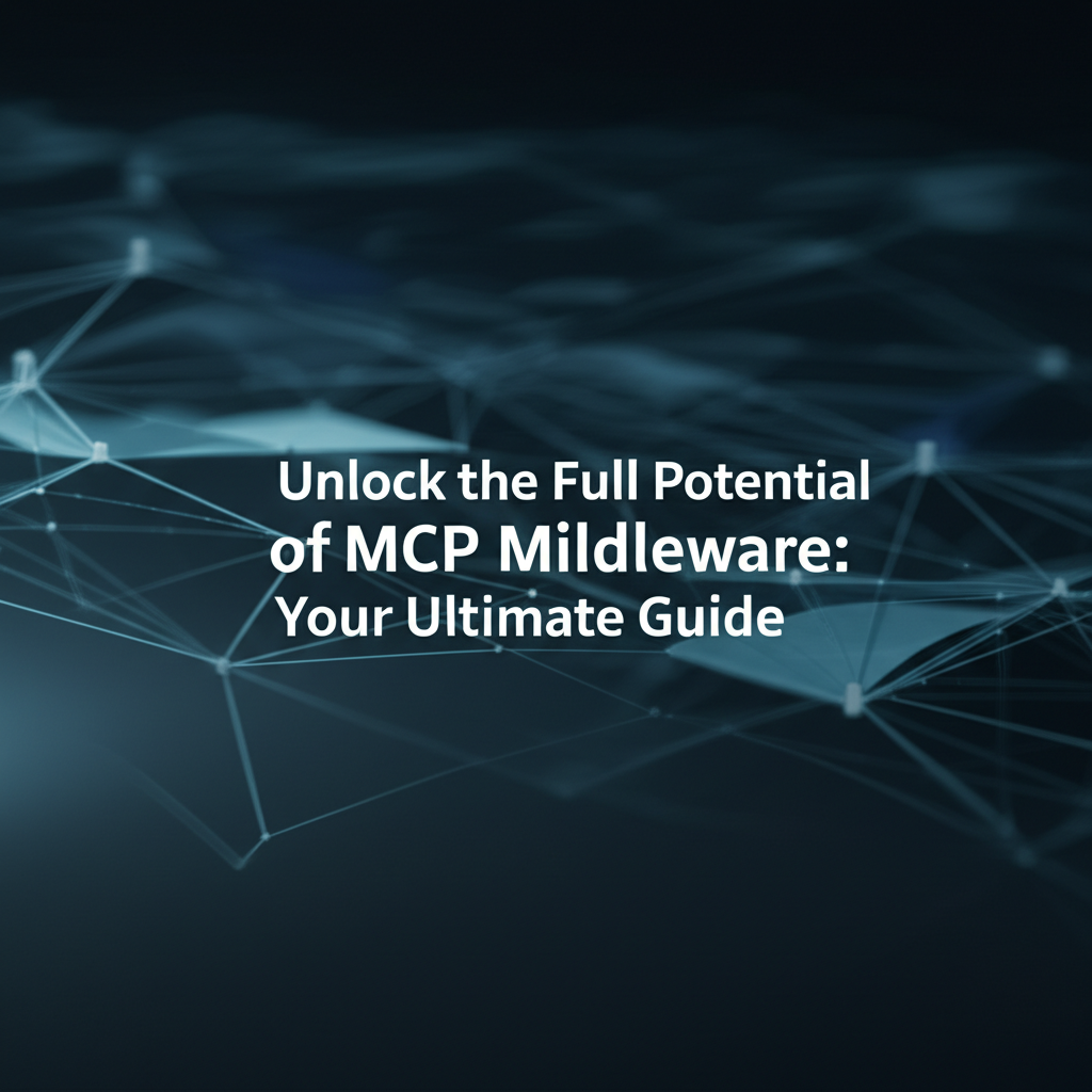 Unlock the Full Potential of MCP Middleware: Your Ultimate Guide