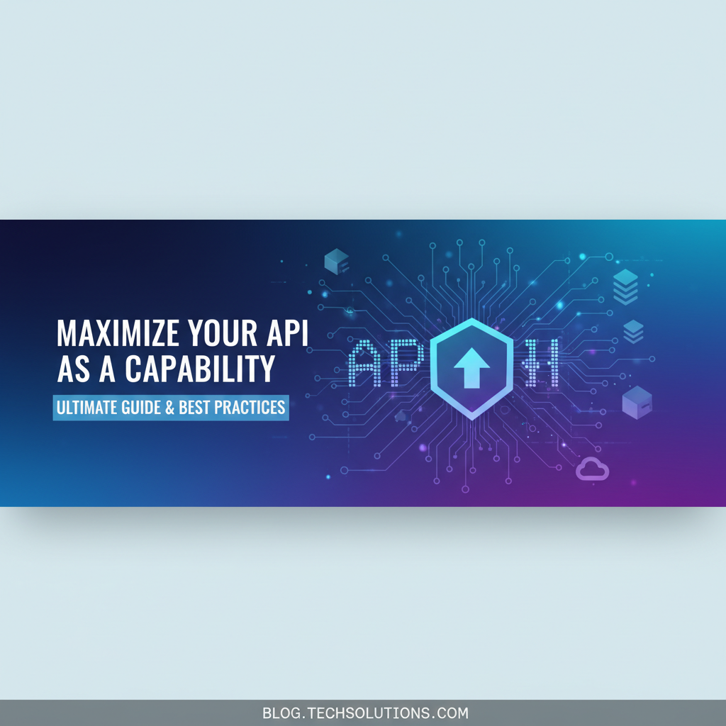 Maximize Your API as a Capability: Ultimate Guide & Best Practices