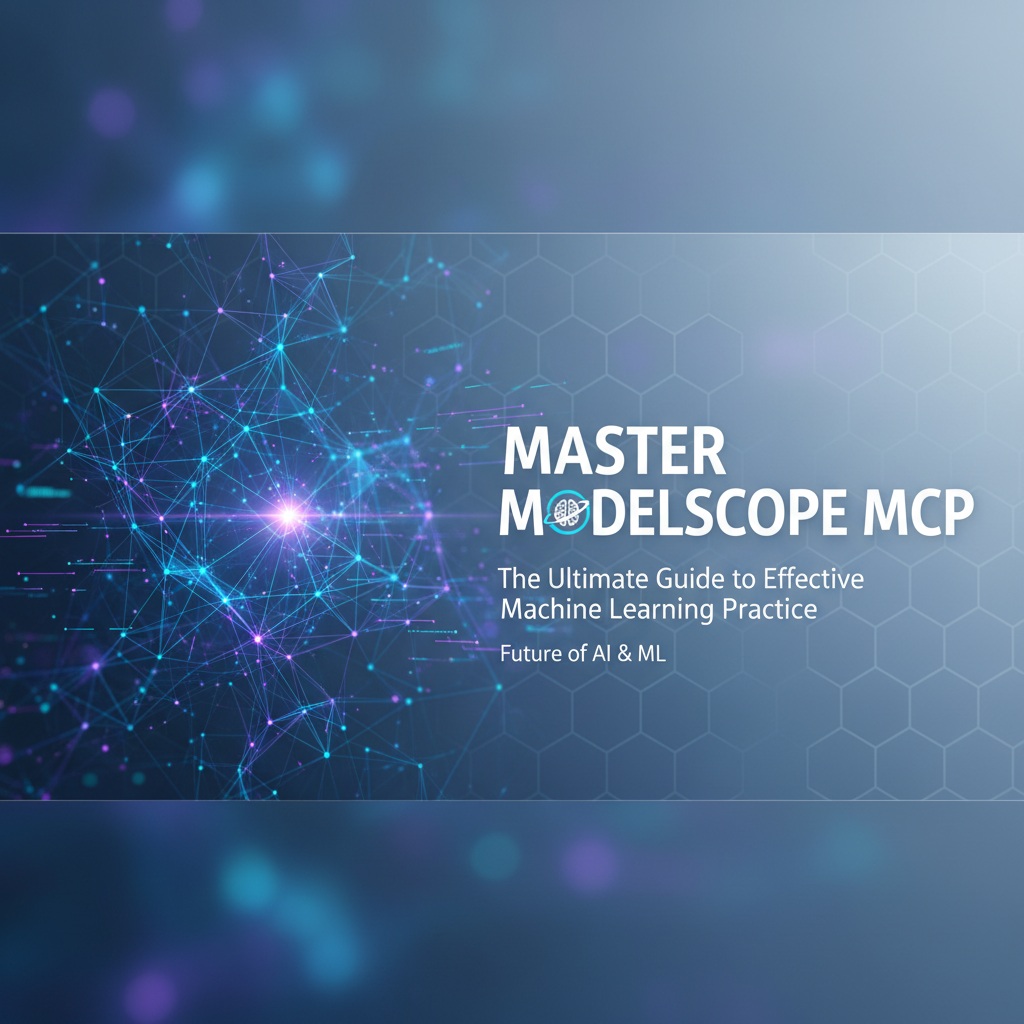 Master ModelScope MCP: The Ultimate Guide to Effective Machine Learning Practice