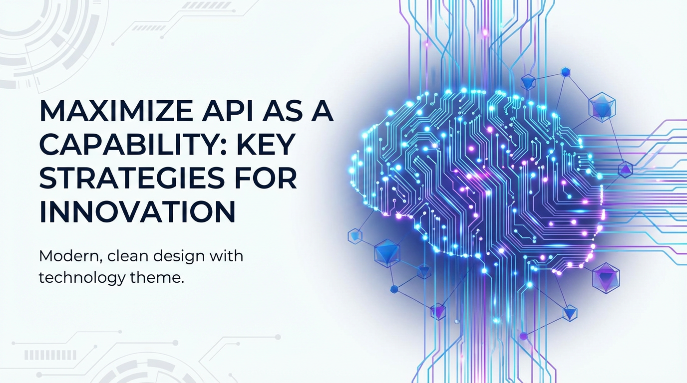 Maximize API as a Capability: Key Strategies for Innovation