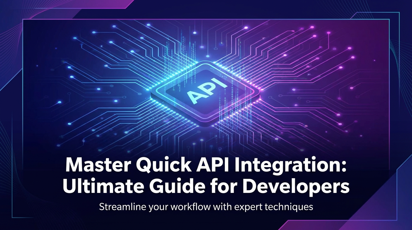 Master Quick API Integration: Ultimate Guide for Developers