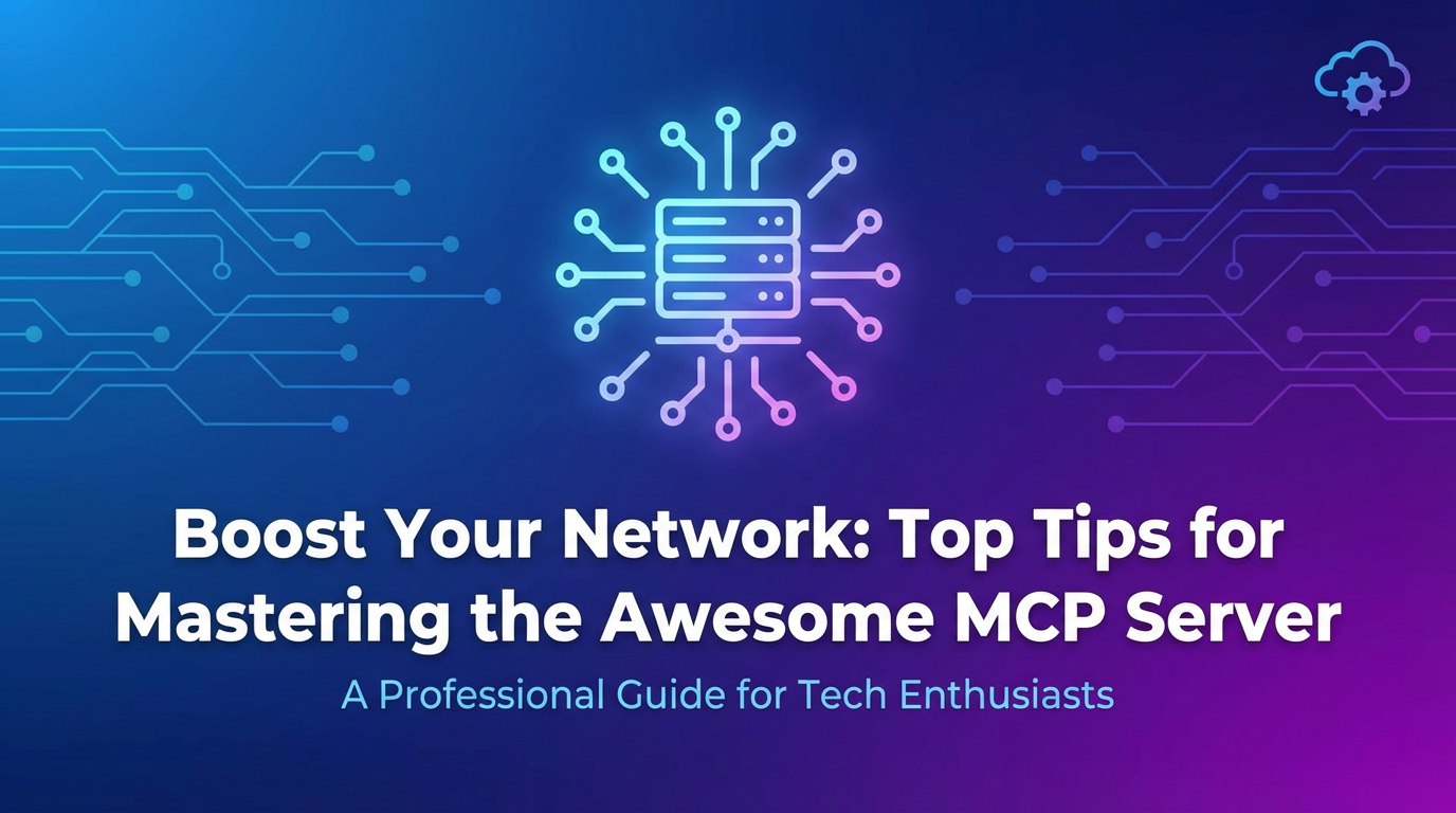 Boost Your Network: Top Tips for Mastering the Awesome MCP Server