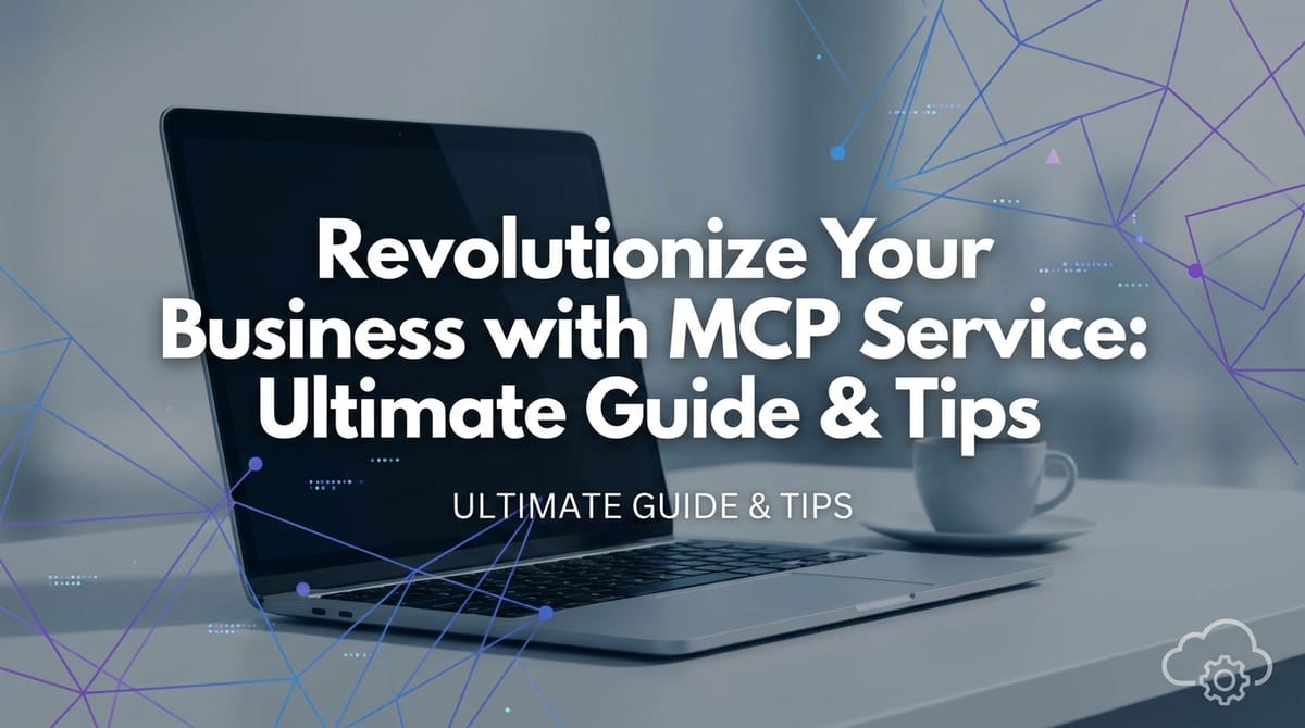 Revolutionize Your Business with MCP Service: Ultimate Guide & Tips