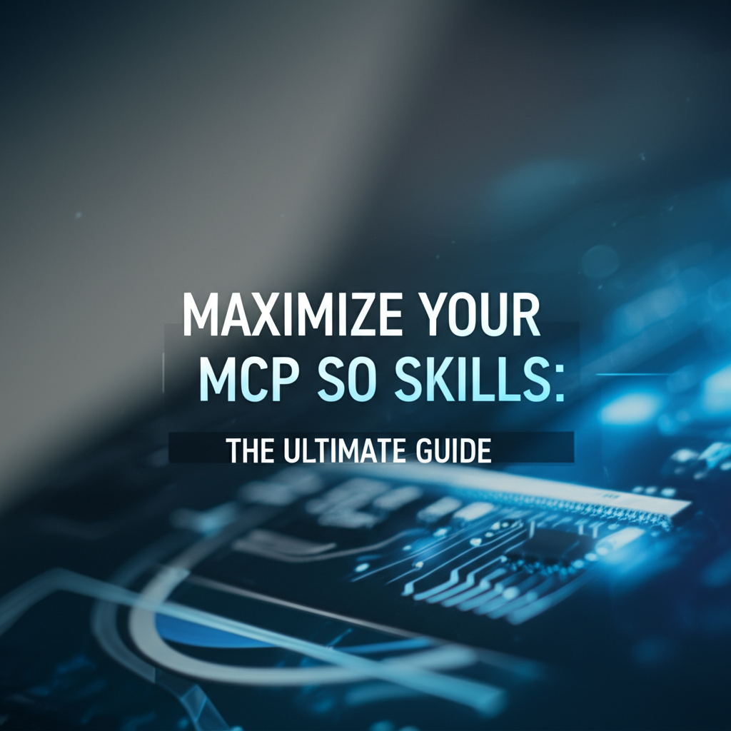 Maximize Your MCP SO Skills: The Ultimate Guide