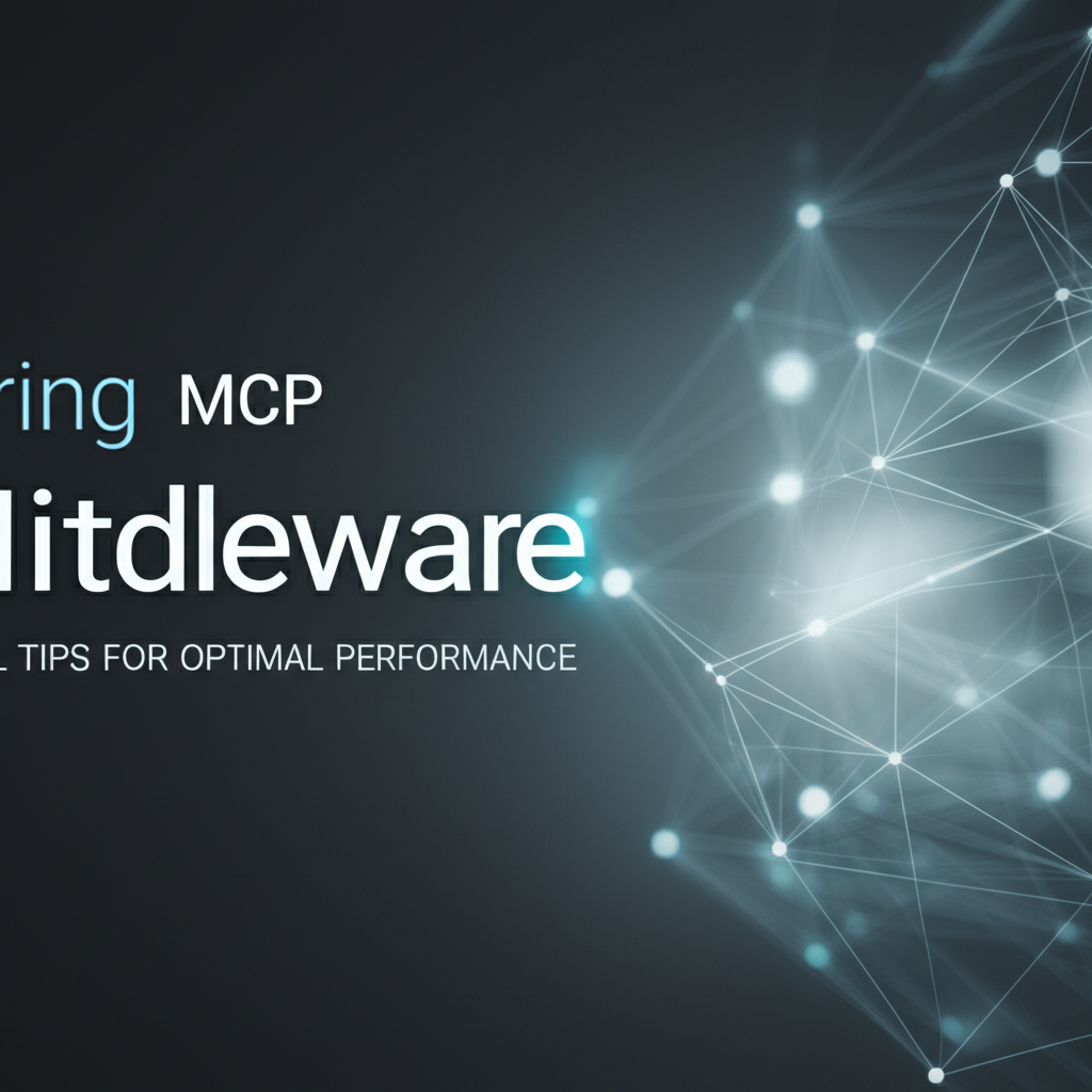 Mastering MCP Middleware: Essential Tips for Optimal Performance