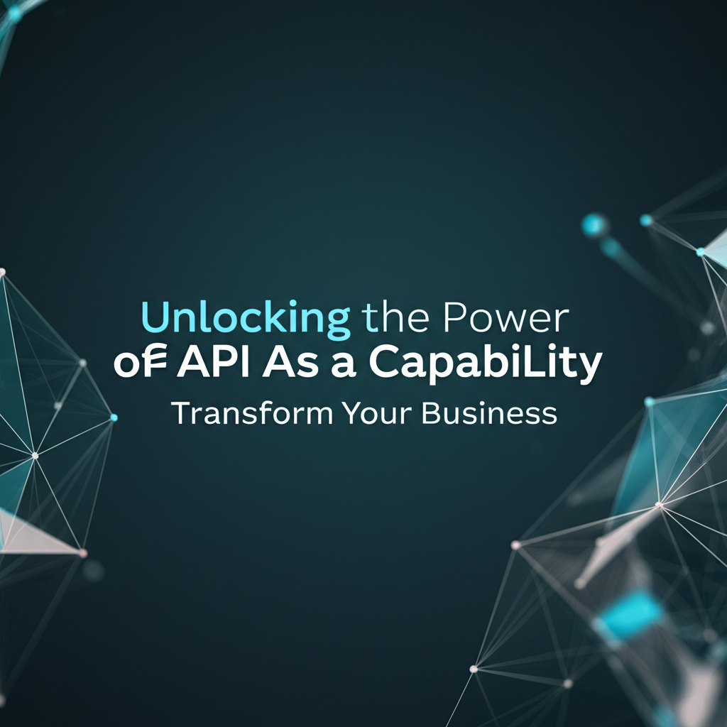 Unlocking the Power of API as a Capability: Transform Your Business