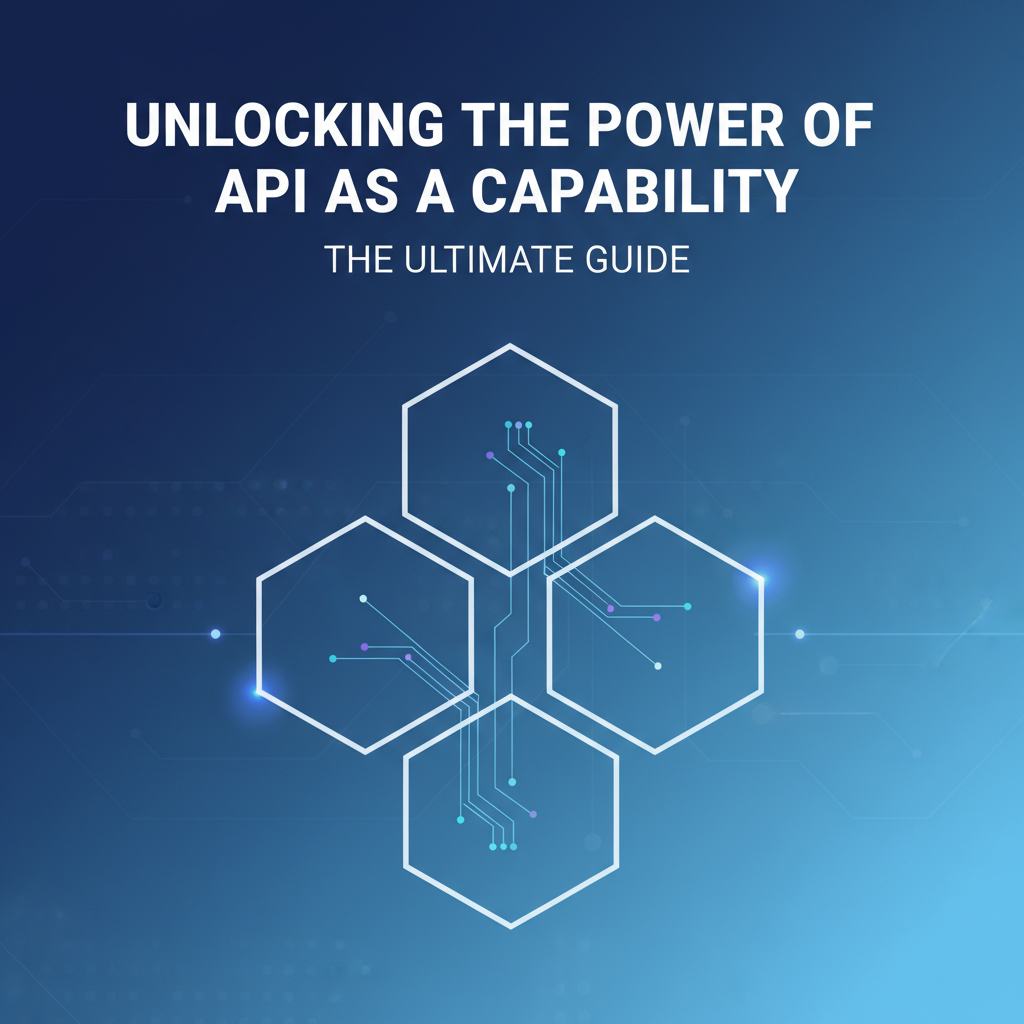 Unlocking the Power of API as a Capability: The Ultimate Guide