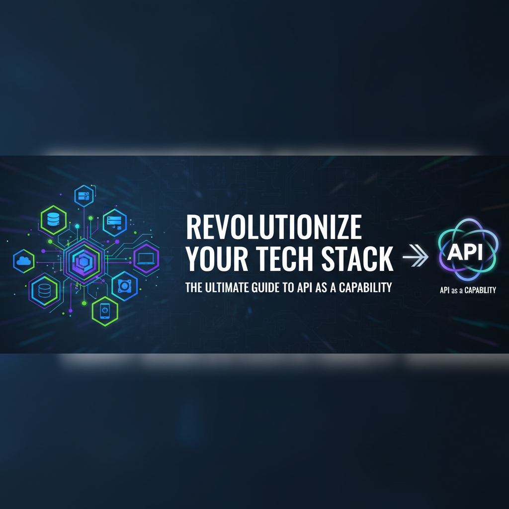 Revolutionize Your Tech Stack: The Ultimate Guide to API as a Capability
