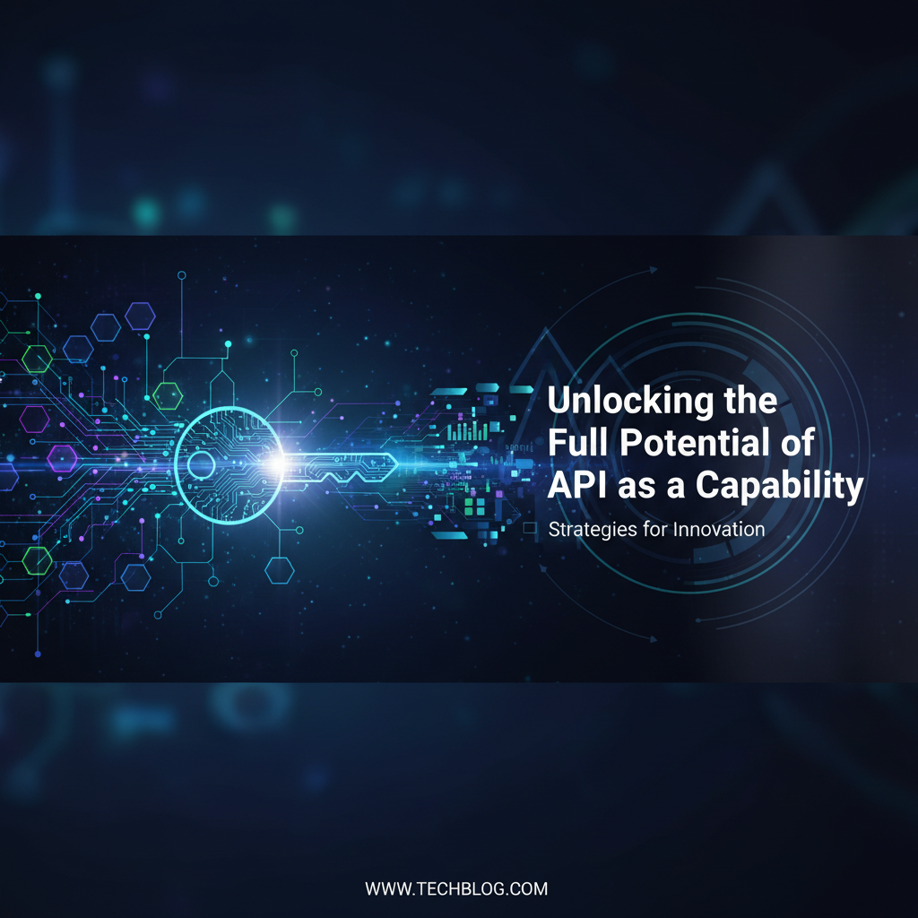 Unlocking the Full Potential of API as a Capability: Strategies for Innovation